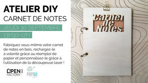 Atelier DIY : Fabrication d'un carnet de notes rechargeable