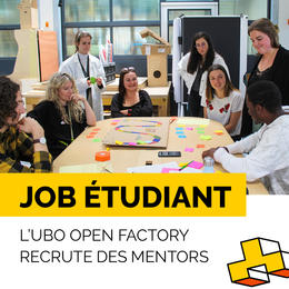 Recrutement d’étudiants mentors à l’UBO Open Factory